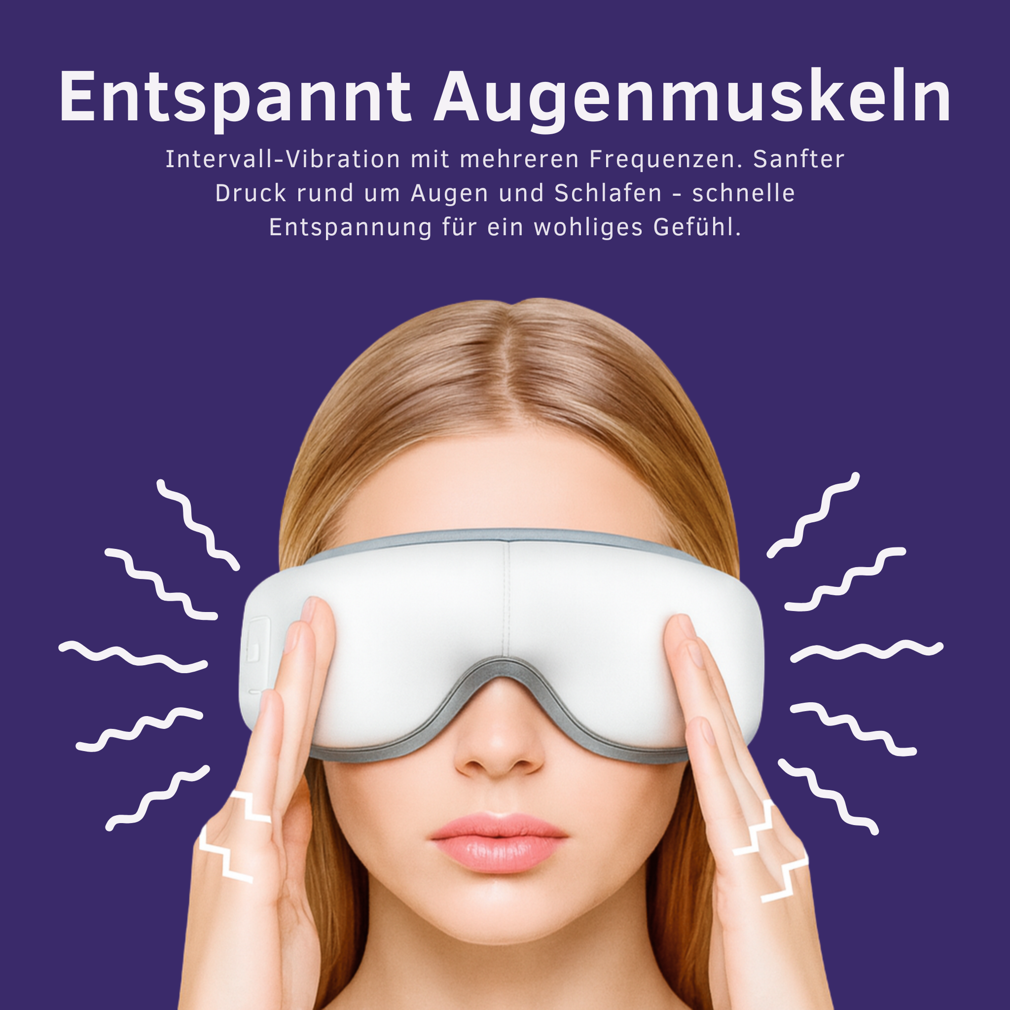 Augenmassagegerät mit Wärme und Vibration