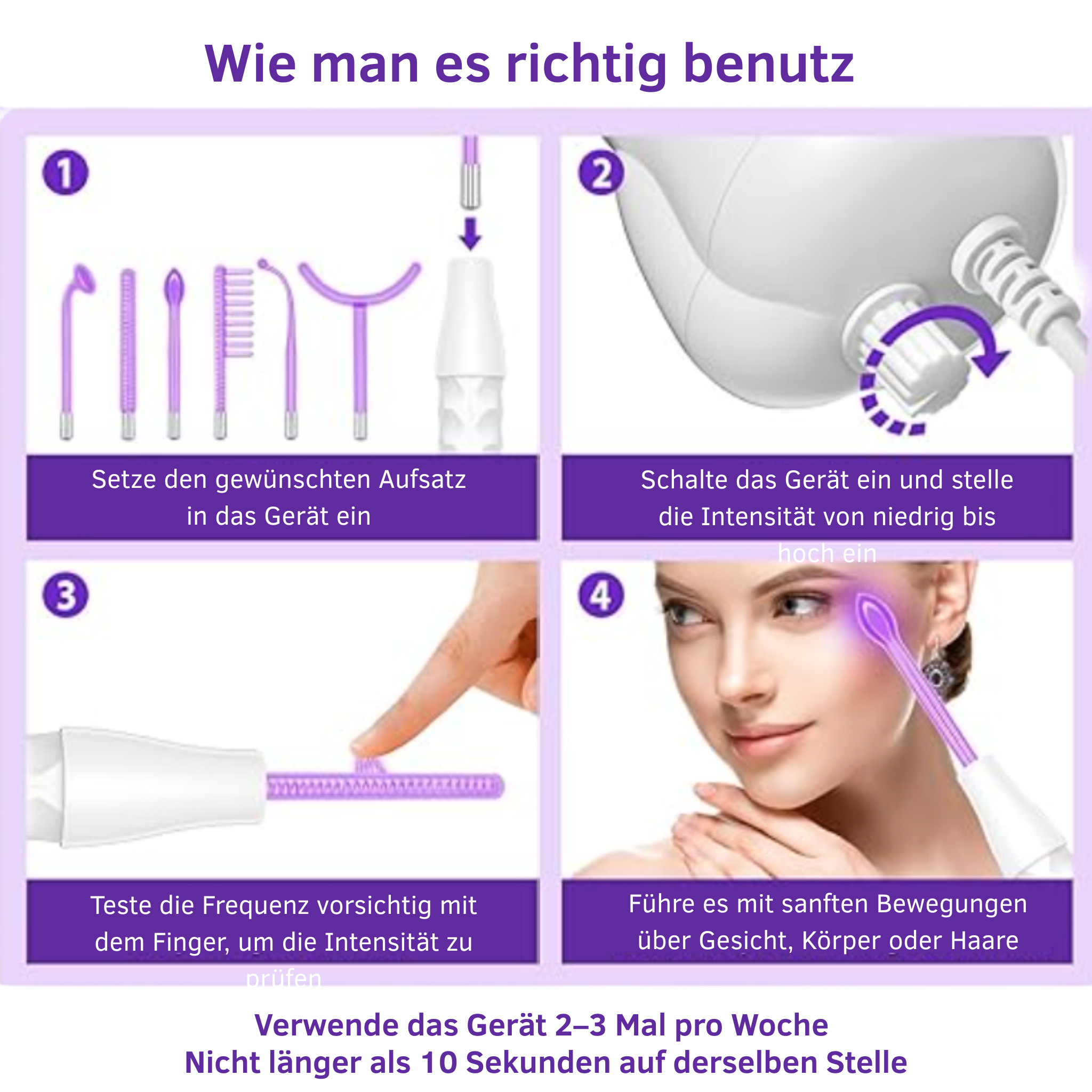 GlowWave – 6-in-1 Hochfrequenzstab