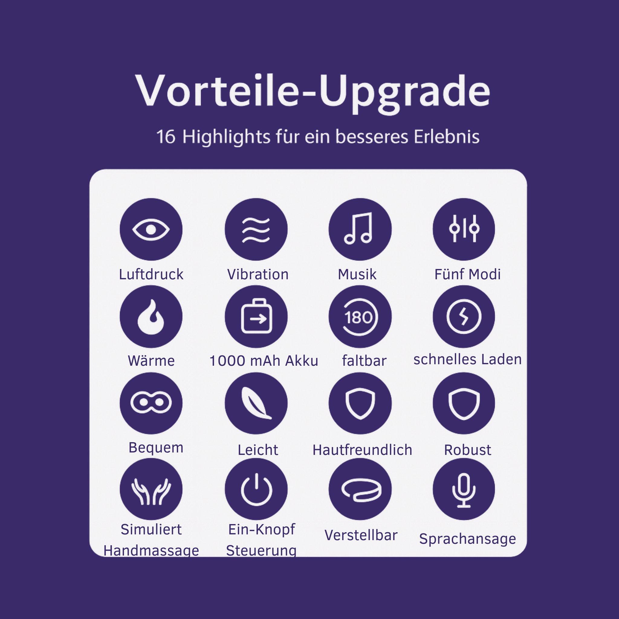 Augenmassagegerät mit Wärme und Vibration