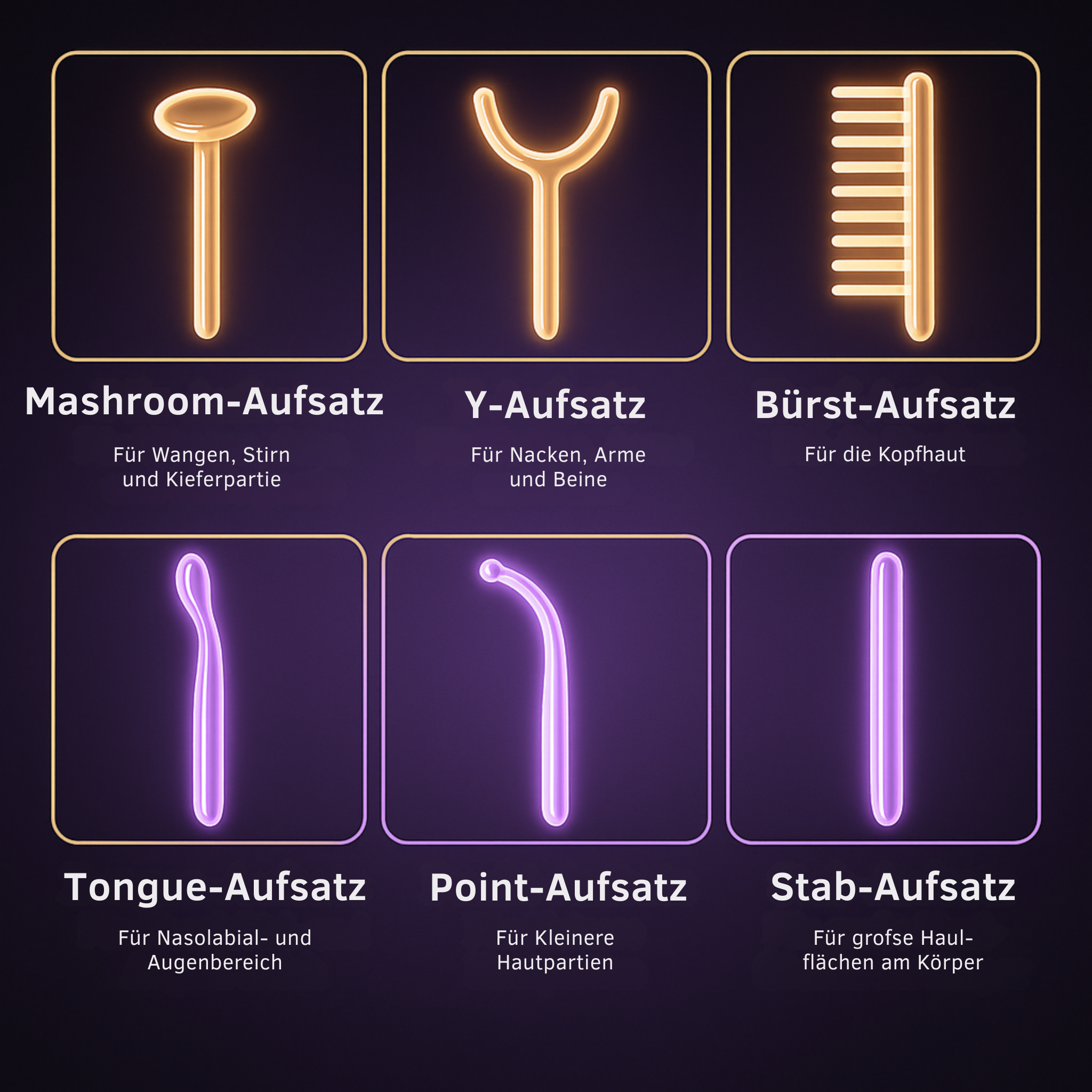 GlowWave – 6-in-1 Hochfrequenzstab