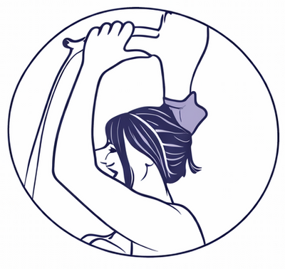 Ansatz schnell föhnen, während das HairVeil die Spitzen schützt.