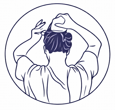 HairVeil überziehen & fixieren.