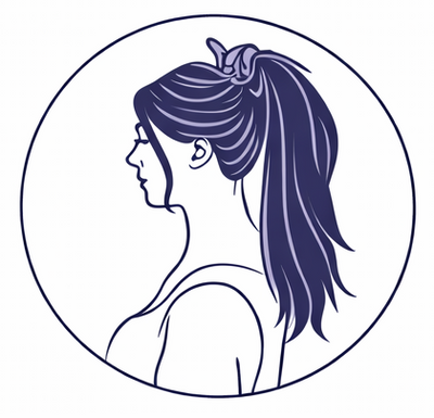 Zu einem lockeren Pferdeschwanz binden.